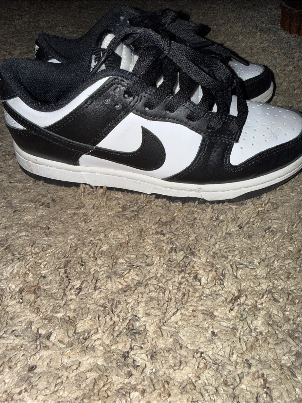 Nike Kids Two-Tone Black and White Low-Top Sneakers